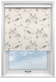 Cranes, Fresh Cream - Roller Blind